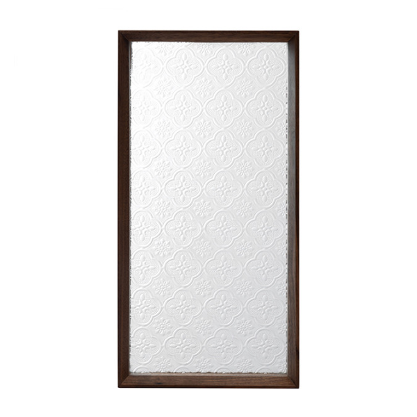Milena rectangular glass tray, 12.72x6.3 in