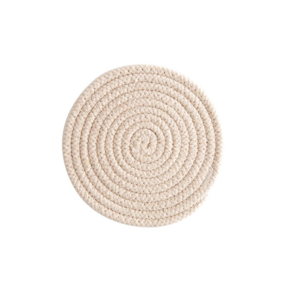Novalis cotton round coaster, 4.72 in