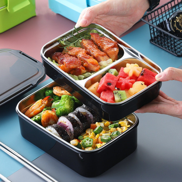 Windor 2-tier stainless steel lunch box