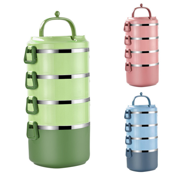 Bombollo 4-tier round lunch box