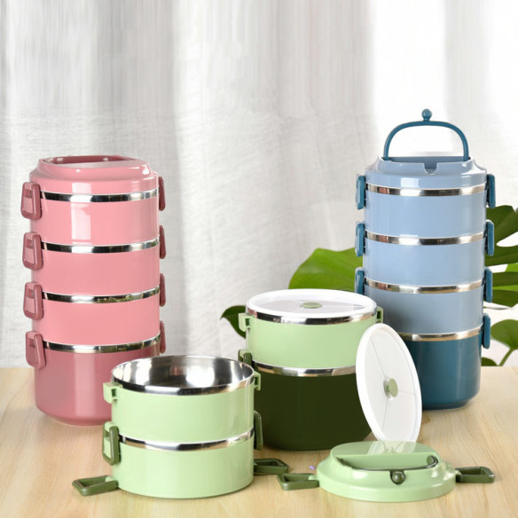 Bombollo 4-tier round lunch box