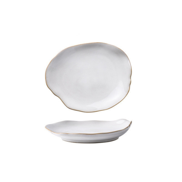 Melilla ceramic dessert plate, 6.3 in