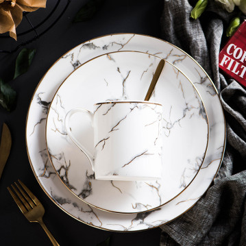 Samora ceramic plate, 9.84 in 2