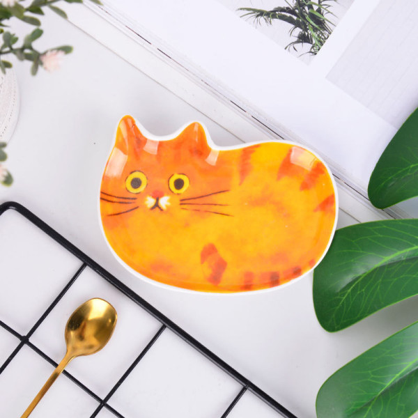 LoveCat "Fluffy" ceramic plates 2 pcs, 3.94 in