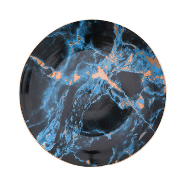 Mataro Blue ceramic plate, 10 in