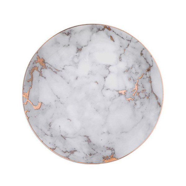 Mataro Light Gray ceramic plate, 7.87 in