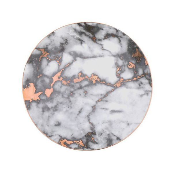 Mataro Dark Gray ceramic plate, 7.87 in