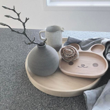 Cute Rabbit wooden tray,... 2