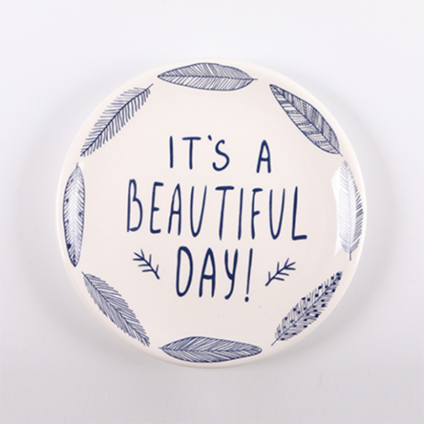 Motivi "Beautiful Day" ceramic plate, 8 in