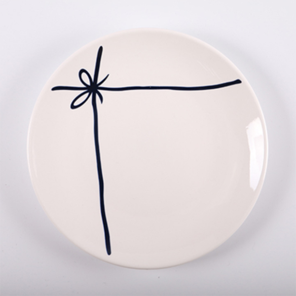 Motivi "Ribbon" ceramic plate, 8 in