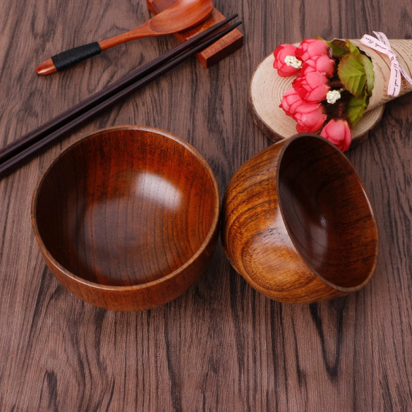 Tokki wooden bowl, 4.65x2.64 in