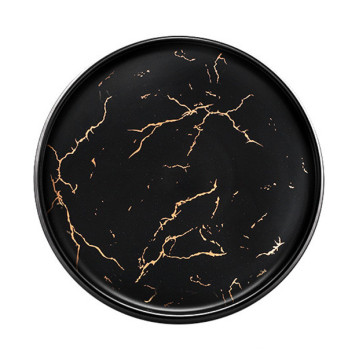 Bersy Black ceramic plate,...