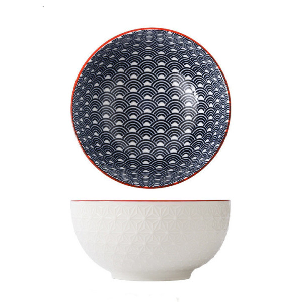 Arlin Skies ceramic soup bowl, 6.22x3.07 in