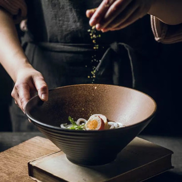 Mino ceramic bowl,...
