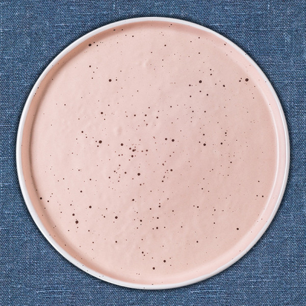 Victoria Pink ceramic plate, 11 in