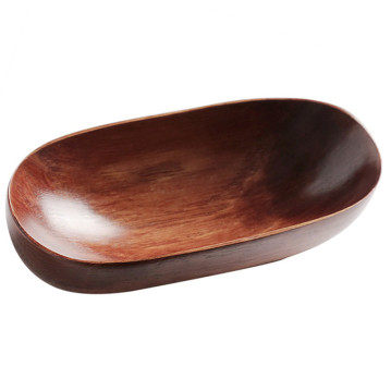 Acacia wooden canoe bowl,... 2