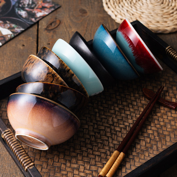 Ossan ceramic bowl, 4.53x1.97 in