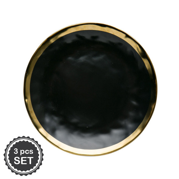 Elema 8 inches ceramic plates set, 3 pcs