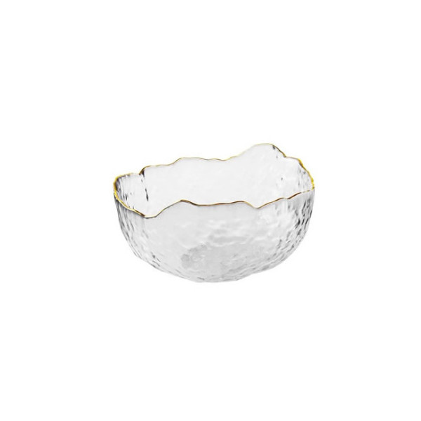 Phnom Penh hammered glass bowl, 4.92x2.36 in