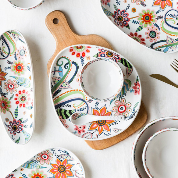 Clercie ceramic dinner plate, 10.2 in