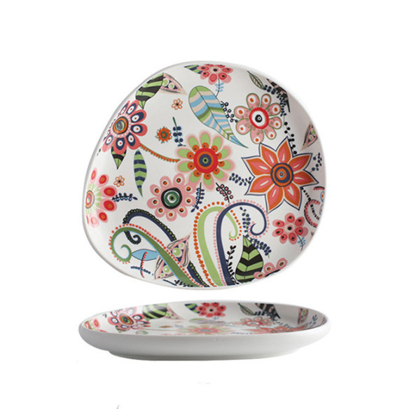 Clercie ceramic dinner plate, 10.2 in