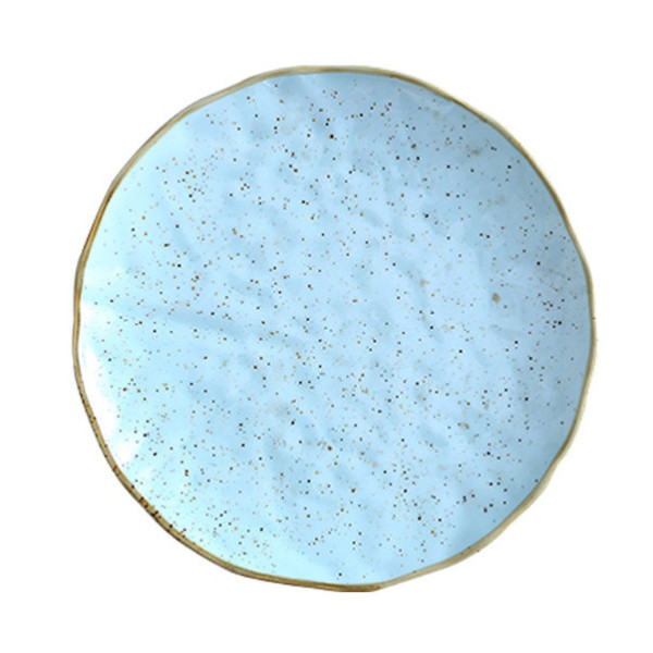 Sandstorm Blue large ceramic plate, 10.24 in