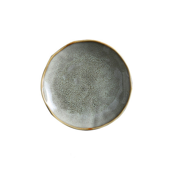 Sandstorm Gray ceramic plate, 5.11 in