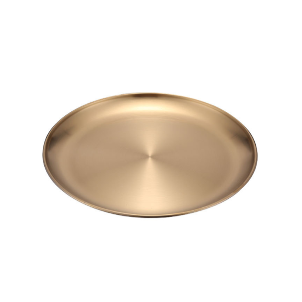 Melissa Gold stainless steel plate, 6.69 in