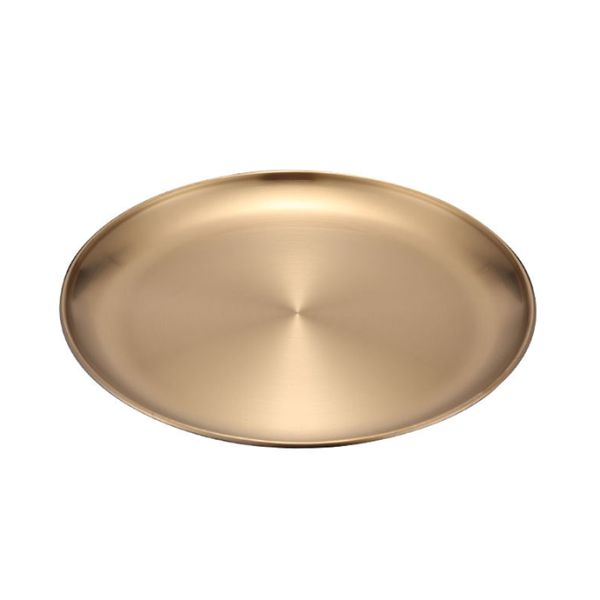 Melissa Gold stainless steel plate, 9.05 in