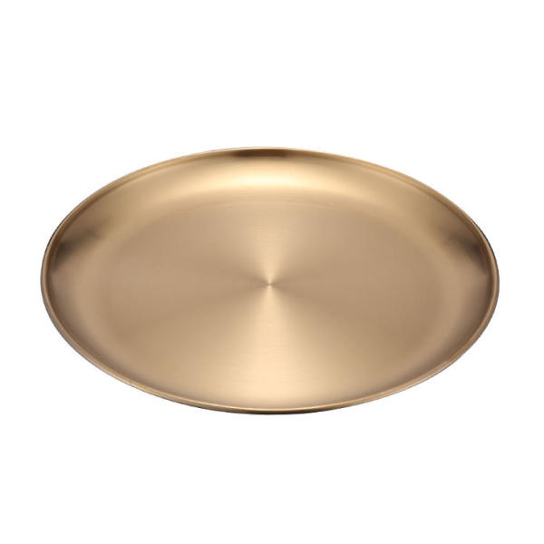 Melissa Gold stainless steel plate, 10.24 in