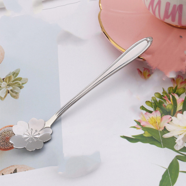 Cherry blossom dessert spoon, 4.72 in