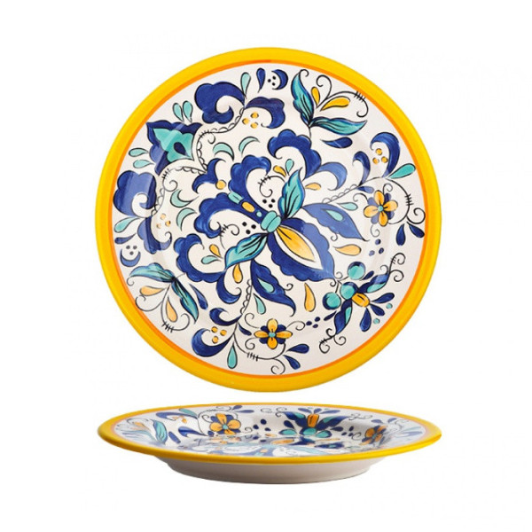 Fleur de Luce ceramic plate, 8.58 in