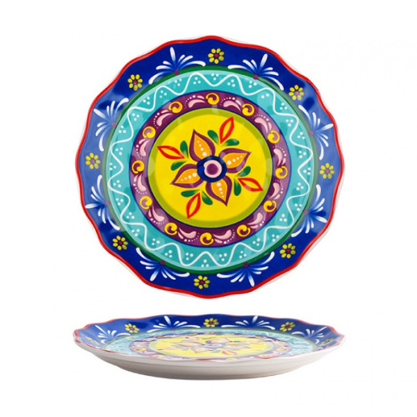 Daffodil Caprice ceramic plate, 9.05 in