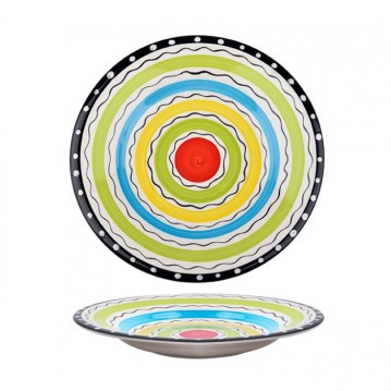 Hypno ceramic plate, 8.58 in