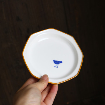 Ani Birdie ceramic plate,...