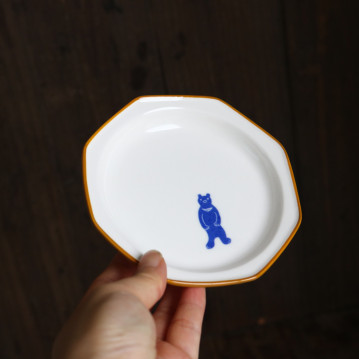 Ani Bear ceramic plate,...