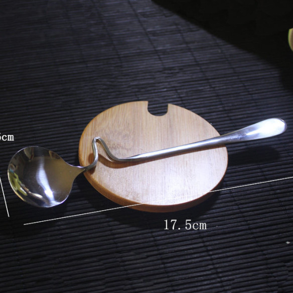 Wave stainless steel tea spoon, 6.7 in