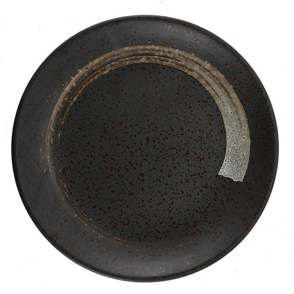 Zemes dinner ceramic plate, 9.84 in