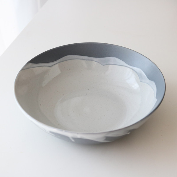 Paloma deep ceramic bowl, 8.07x2.36 in