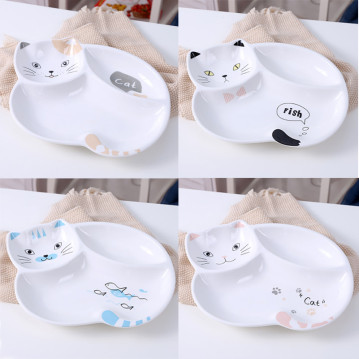 Mr.Cat ceramic plate, 10.55 in