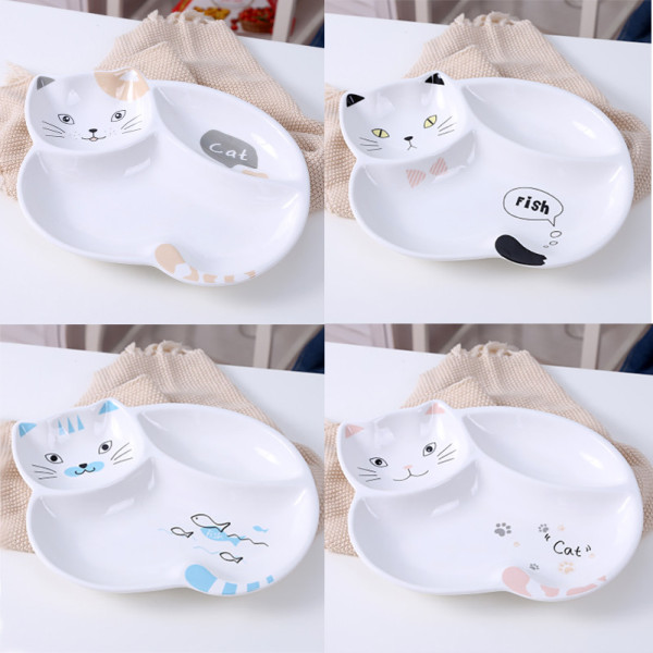 Mr.Cat ceramic plate, 10.55 in