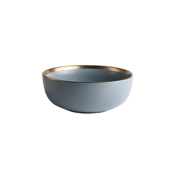 Elissa Blue ceramic bowl, 7.09x2.75 in