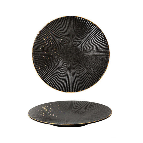 Sigrid flat ceramic plate, 8.46 in