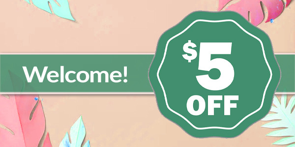 Welcome gift: get 5$ discount for your first order!